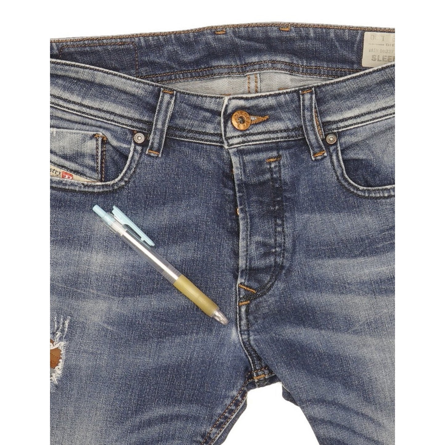 Diesel Sleenker Men Blue Skinny Slim Stretch Jeans W29 L30