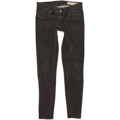 Diesel Grupee Women Black Skinny Slim Stretch Jeans W25 L32