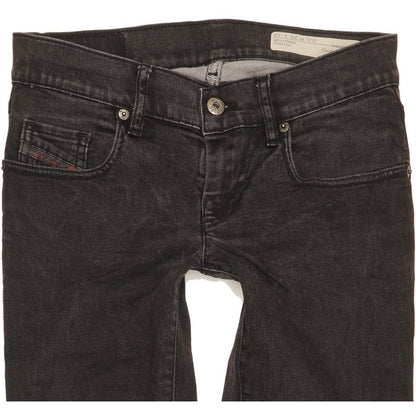 Diesel Grupee Women Black Skinny Slim Stretch Jeans W25 L32