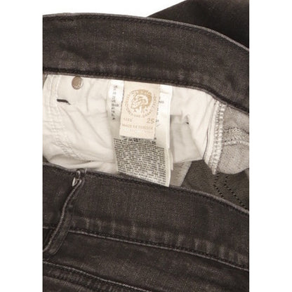 Diesel Grupee Women Black Skinny Slim Stretch Jeans W25 L32