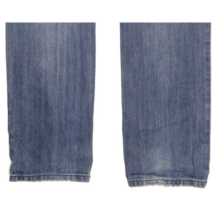 0 Calvin Klein Men Blue Straight Slim Jeans W30 L34