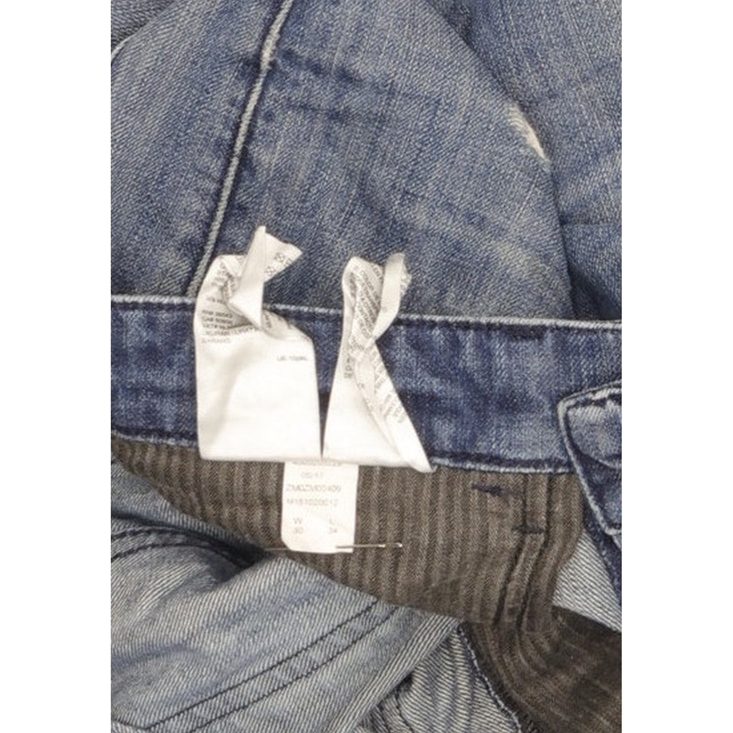 0 Calvin Klein Men Blue Straight Slim Jeans W30 L34