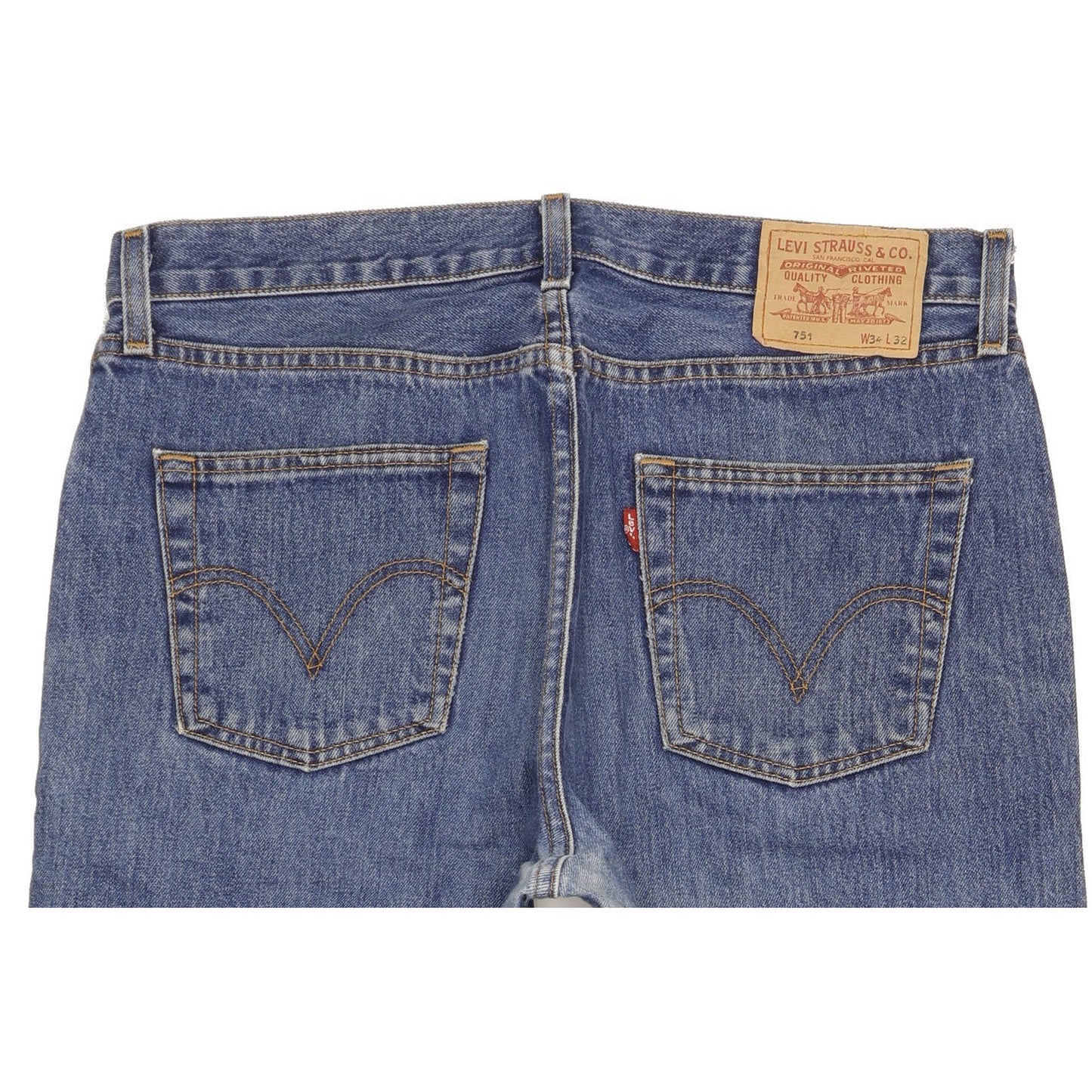 Levi's 751 Men Blue Straight Regular Jeans W34 L31