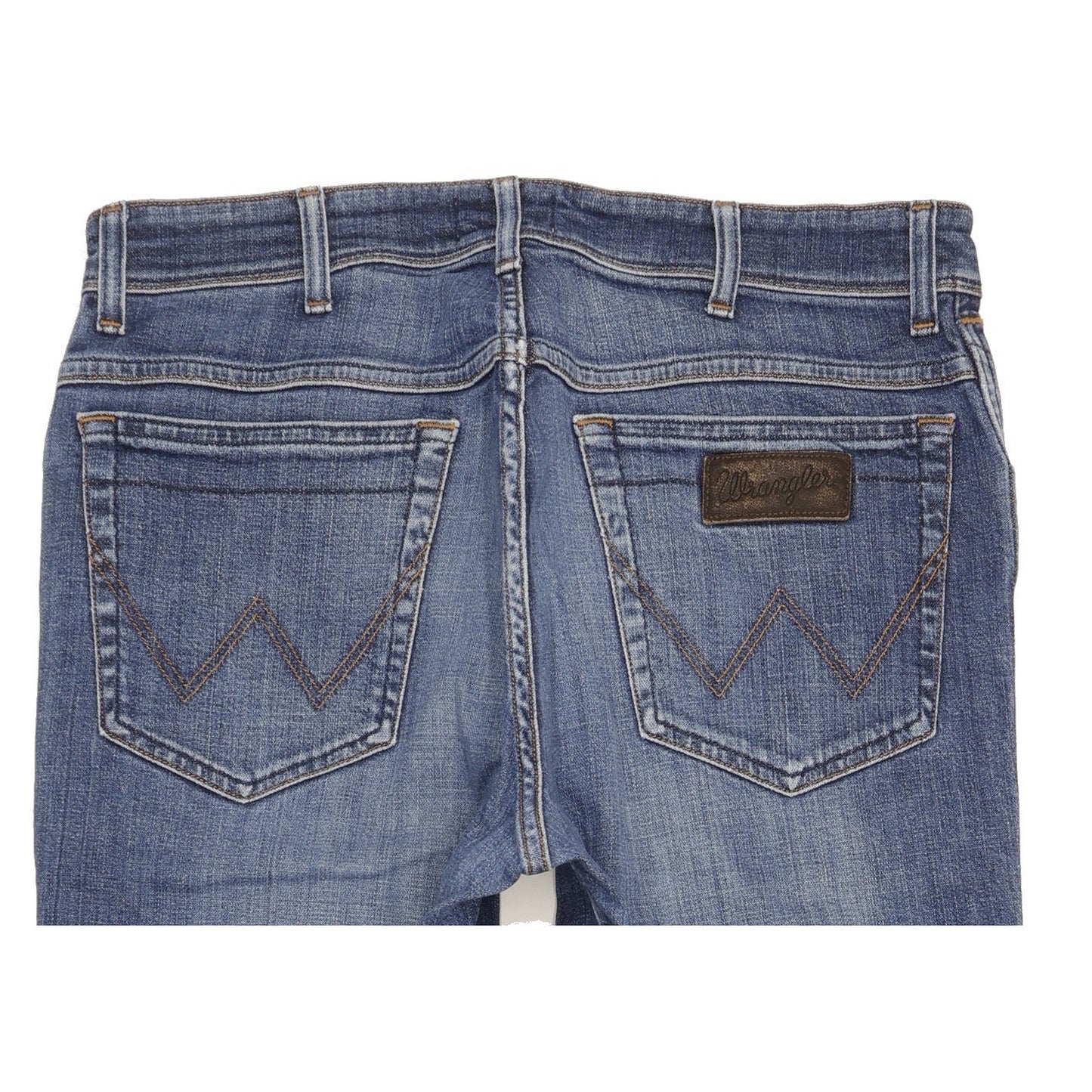 Wrangler Texas Men Blue Straight Regular Stretch Jeans W34 L33