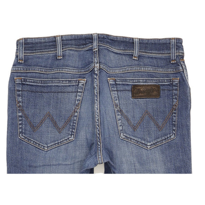 Wrangler Texas Men Blue Straight Regular Stretch Jeans W34 L33
