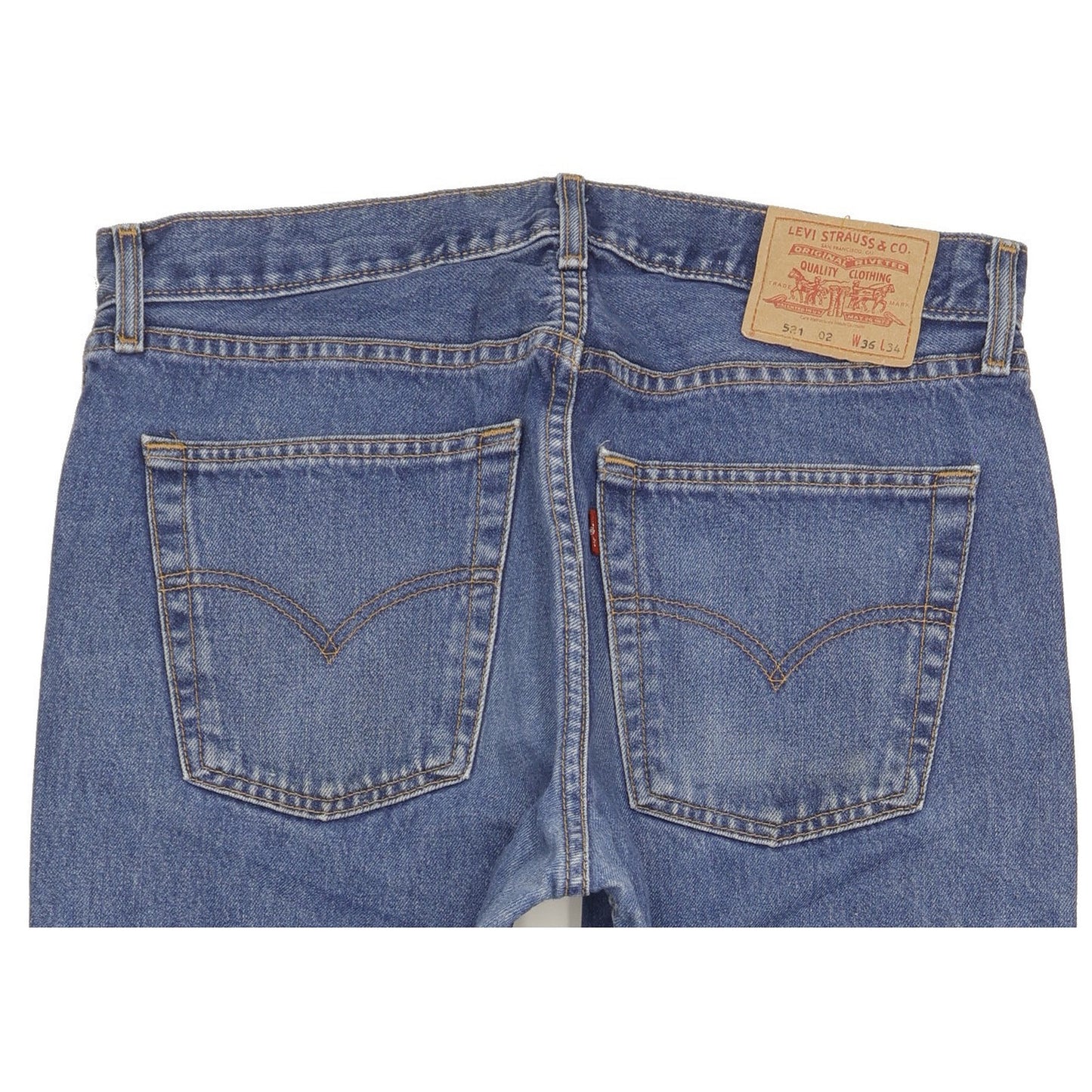 Levi's 521 Men Blue Straight Regular Jeans W35 L34