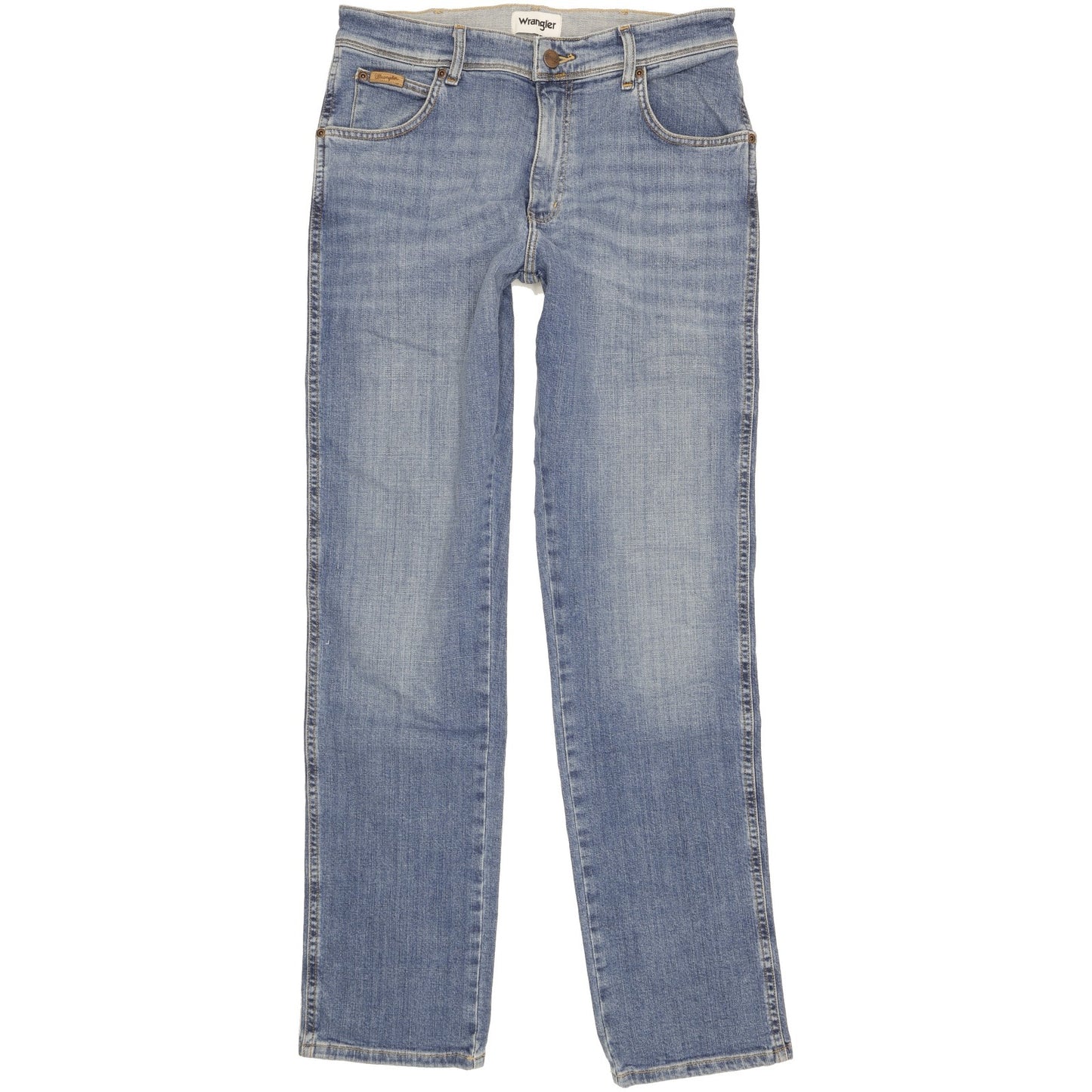 Wrangler Texas Men Blue Straight Regular Stretch Jeans W32 L34