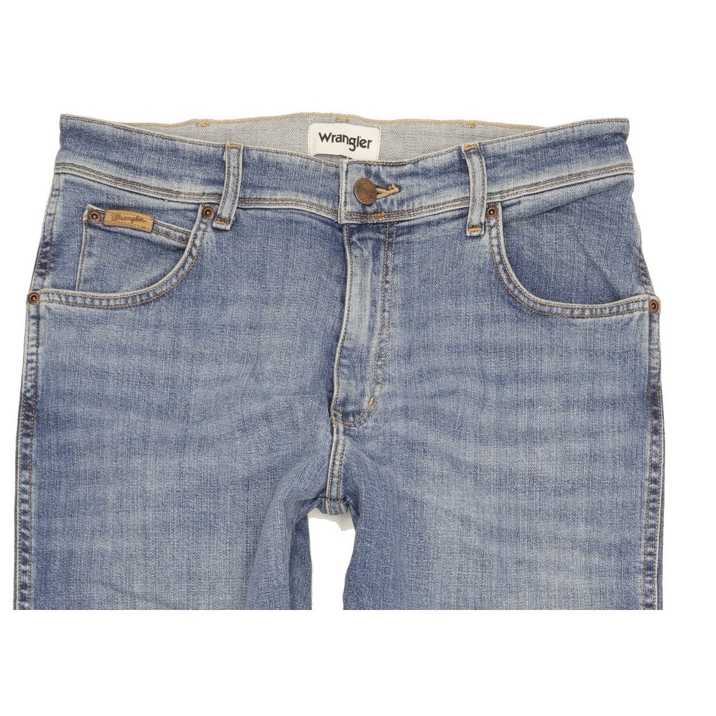Wrangler Texas Men Blue Straight Regular Stretch Jeans W32 L34