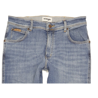 Wrangler Texas Men Blue Straight Regular Stretch Jeans W32 L34