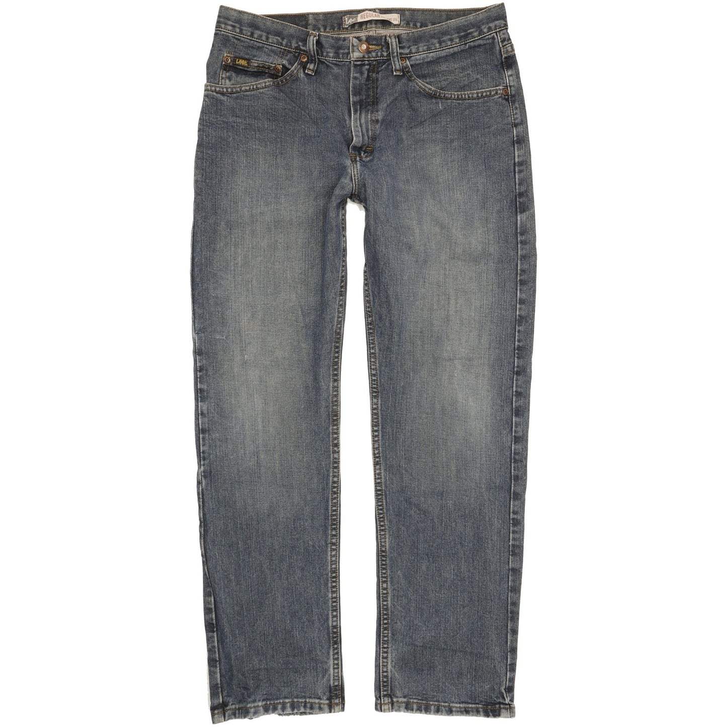 Lee Men Blue Straight Regular Jeans W33 L30