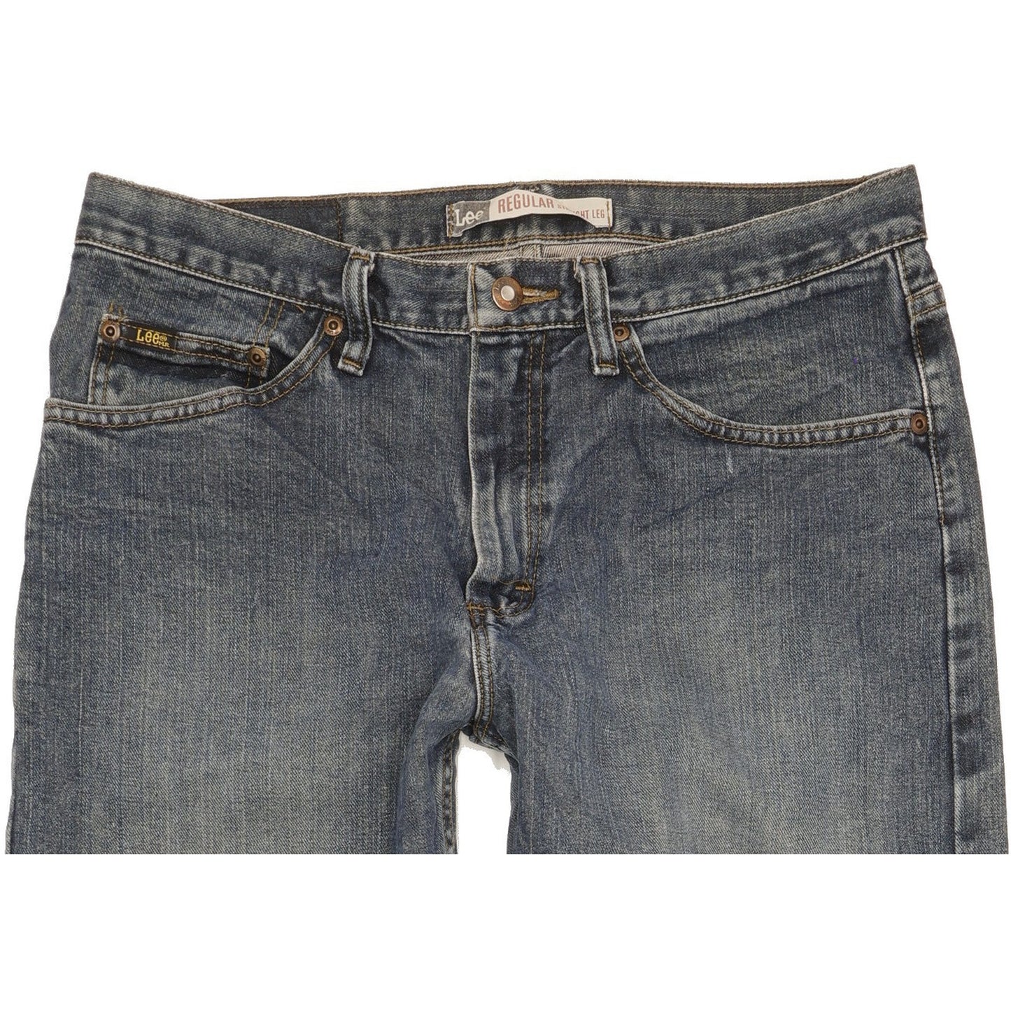 Lee Men Blue Straight Regular Jeans W33 L30