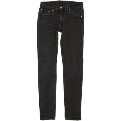 Levi's 512 Men Black Tapered Slim Stretch Jeans W30 L31