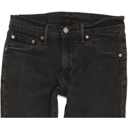 Levi's 512 Men Black Tapered Slim Stretch Jeans W30 L31