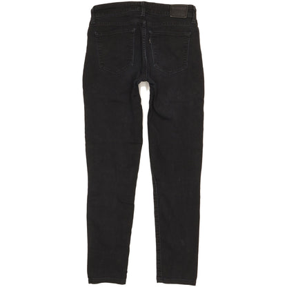 Levi's 711 Women Black Skinny Slim Stretch Jeans W26 L27