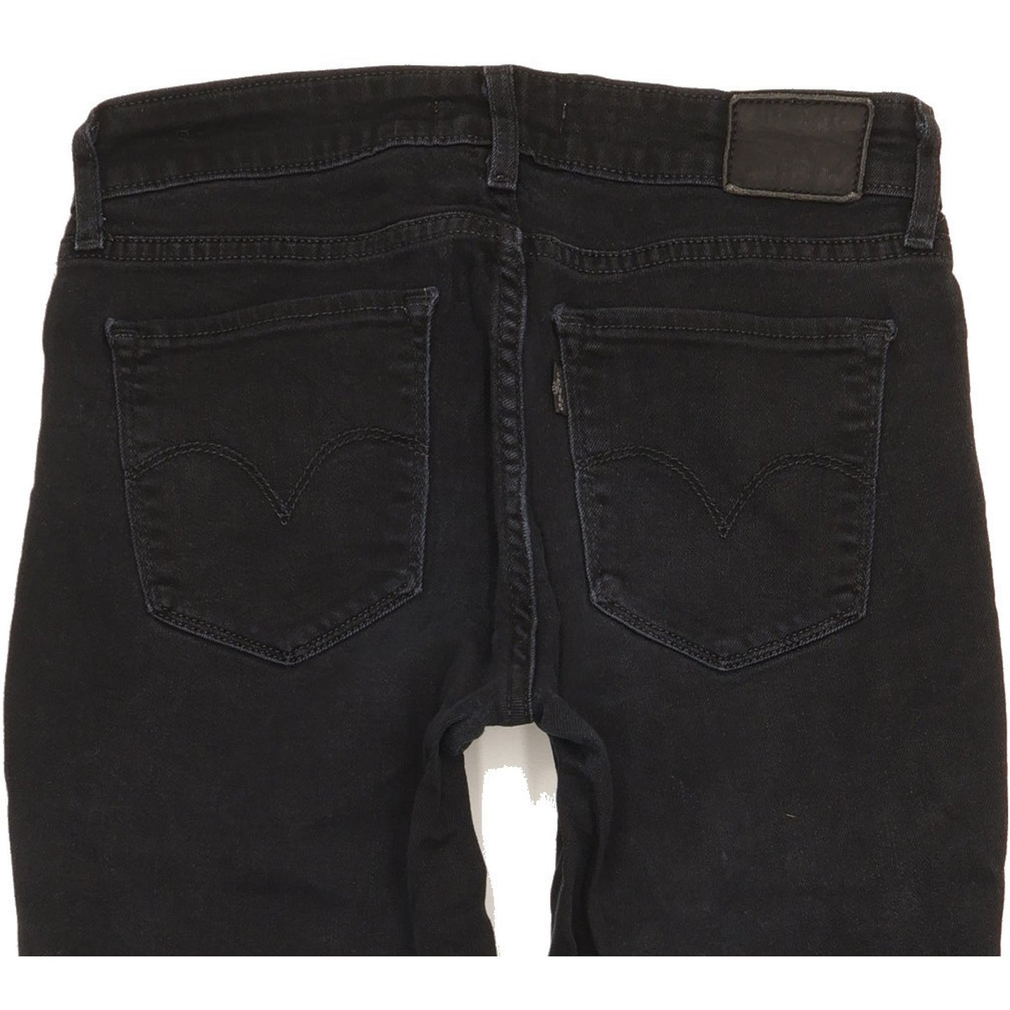 Levi's 711 Women Black Skinny Slim Stretch Jeans W26 L27