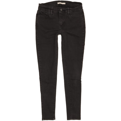Levi's 710 Super Women Black Skinny Slim Stretch Jeans W29 L28