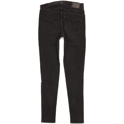 Levi's 710 Super Women Black Skinny Slim Stretch Jeans W29 L28