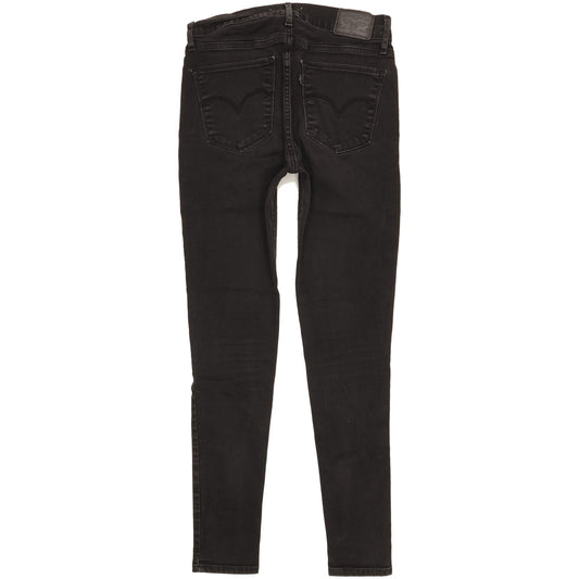 Levi's 710 Super Women Black Skinny Slim Stretch Jeans W29 L28