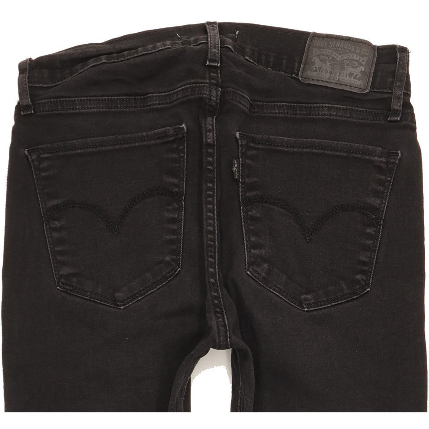 Levi's 710 Super Women Black Skinny Slim Stretch Jeans W29 L28