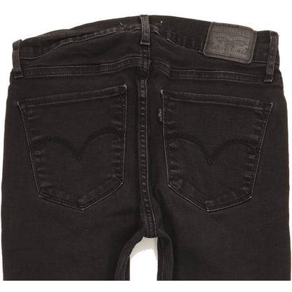 Levi's 710 Super Women Black Skinny Slim Stretch Jeans W29 L28
