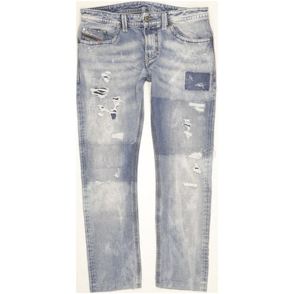 Diesel Thavar Men Blue Straight Slim Jeans W32 L29