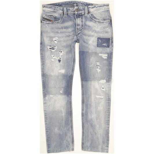 Diesel Thavar Men Blue Straight Slim Jeans W32 L29