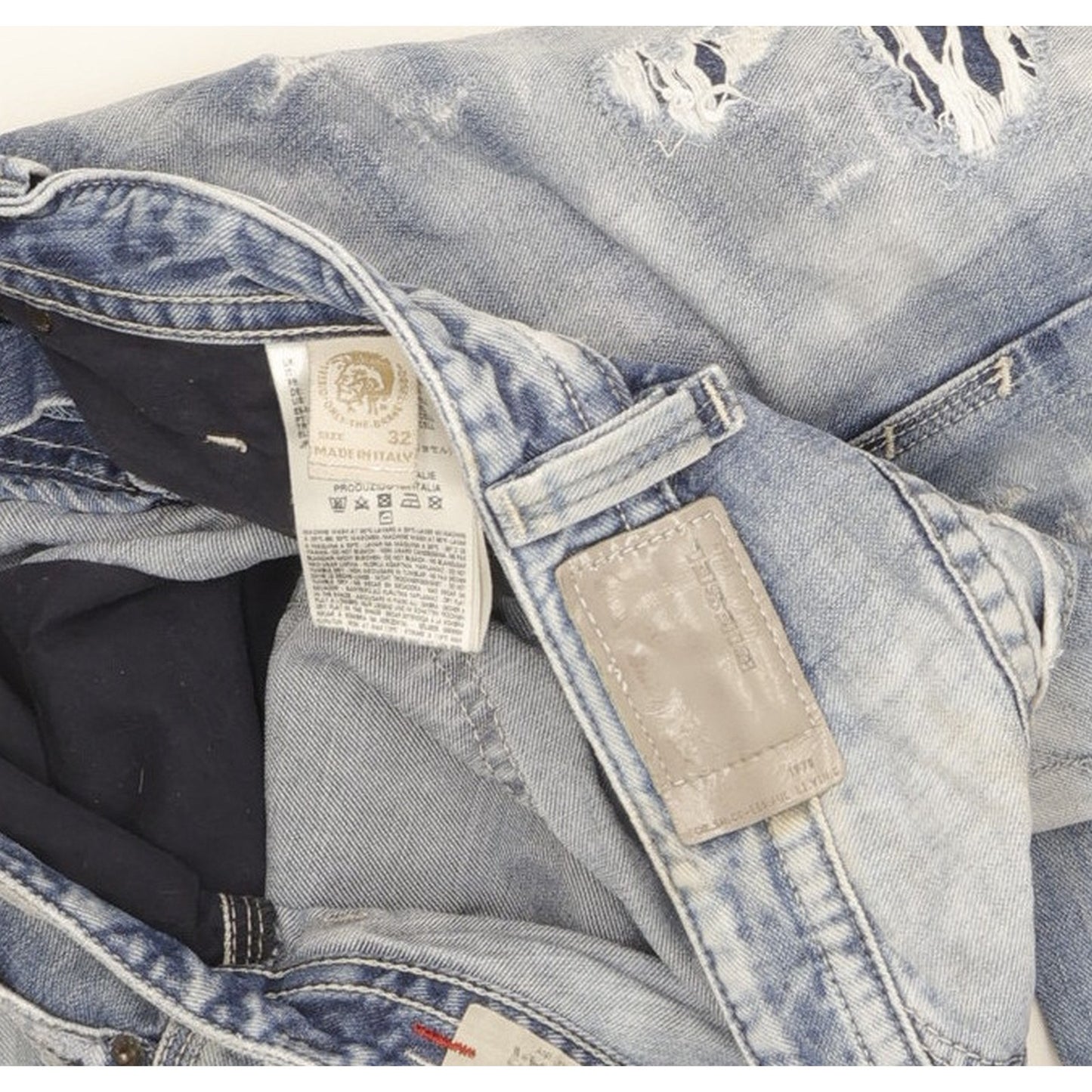 Diesel Thavar Men Blue Straight Slim Jeans W32 L29