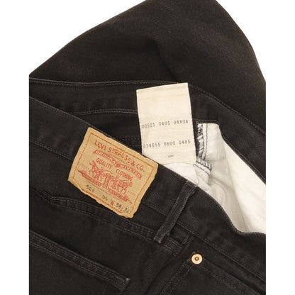 Levi's 521 Men Black Straight Regular Jeans W38 L33