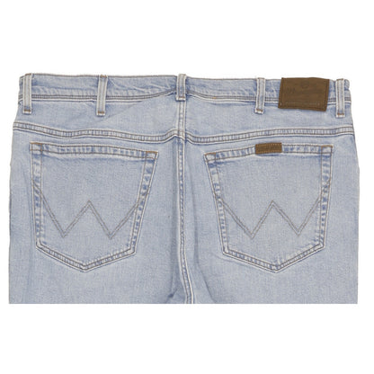 Wrangler Durable Quality Men Blue Straight Regular Stretch Jeans W40 L30