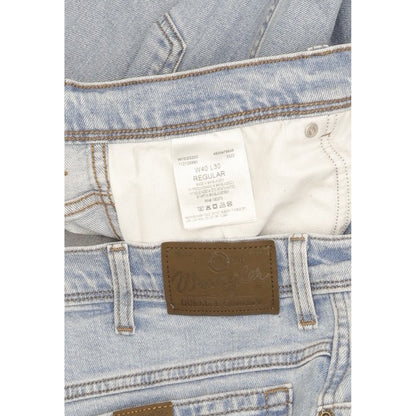 Wrangler Durable Quality Men Blue Straight Regular Stretch Jeans W40 L30
