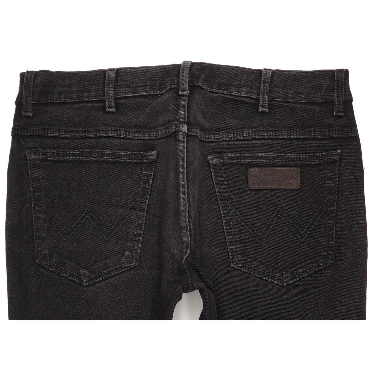 Wrangler Texas Men Black Straight Regular Stretch Jeans W36 L29