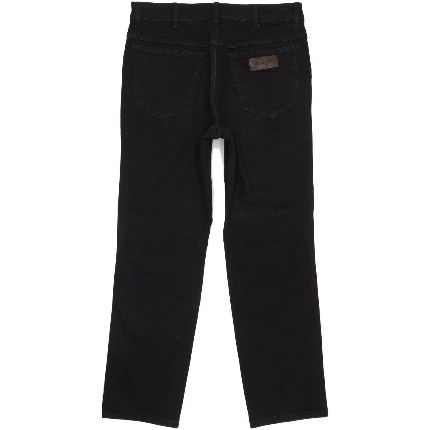 Wrangler Texas Men Black Straight Regular Stretch Jeans W36 L32