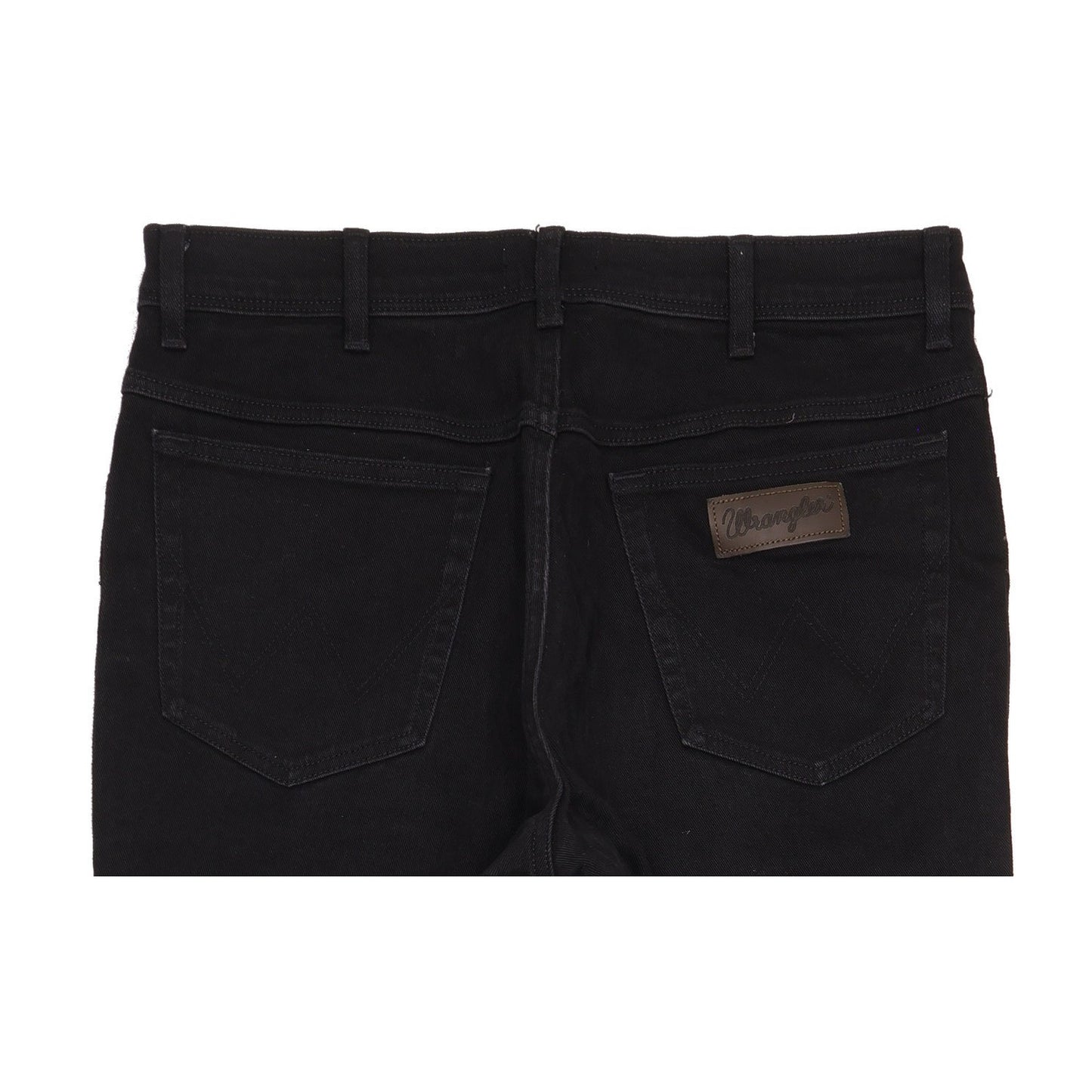 Wrangler Texas Men Black Straight Regular Stretch Jeans W36 L32