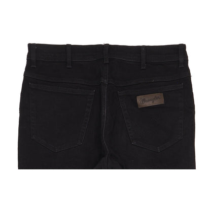 Wrangler Texas Men Black Straight Regular Stretch Jeans W36 L32