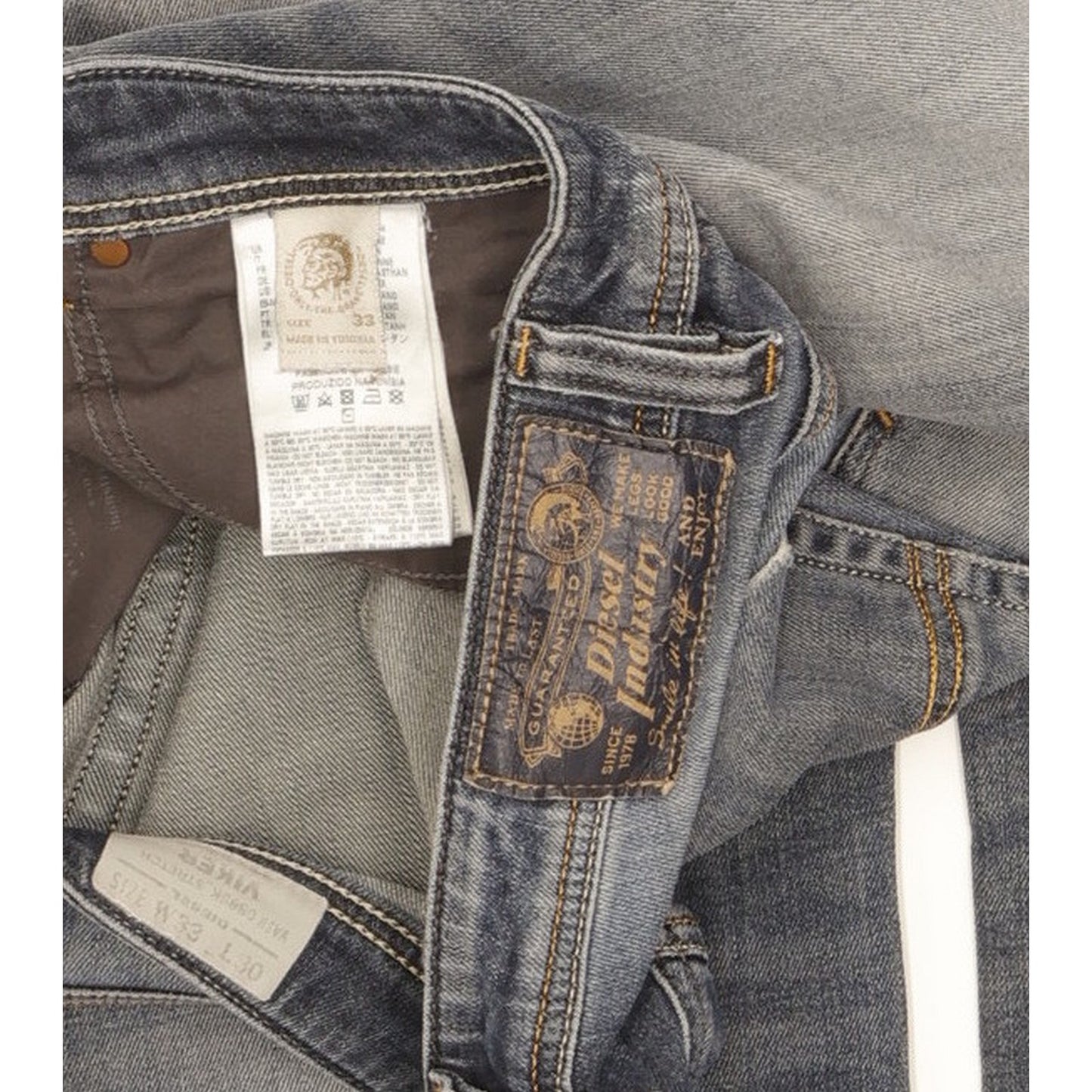 Diesel Viker Men Blue Straight Regular Stretch Jeans W33 L29
