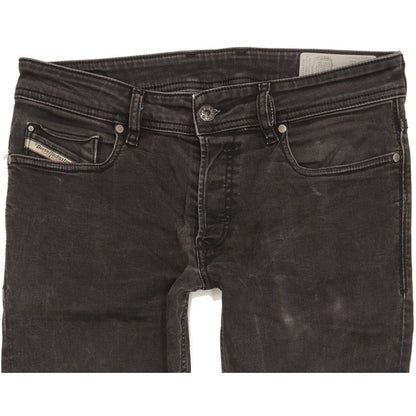 Diesel Troxer Men Black Skinny Slim Stretch Jeans W30 L32