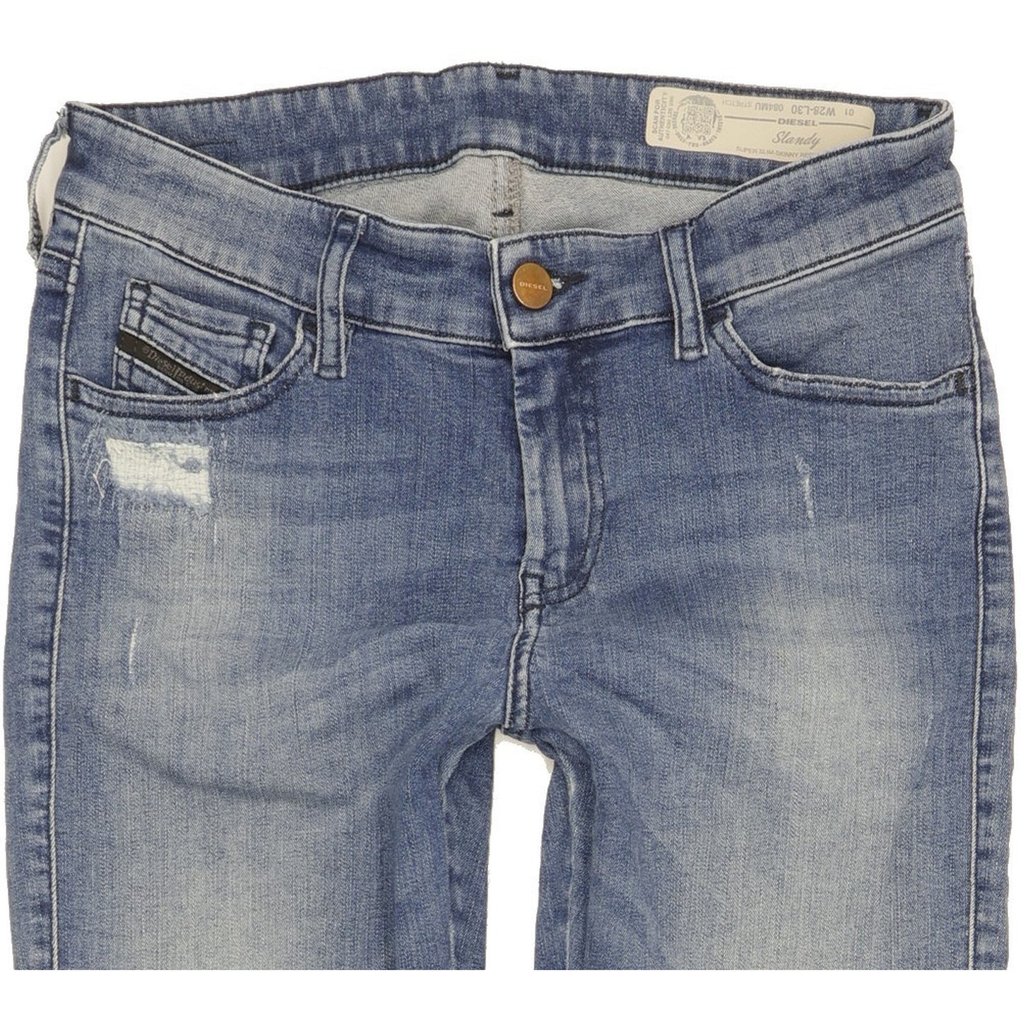 Diesel Slandy Women Blue Skinny Slim Stretch Jeans W28 L27