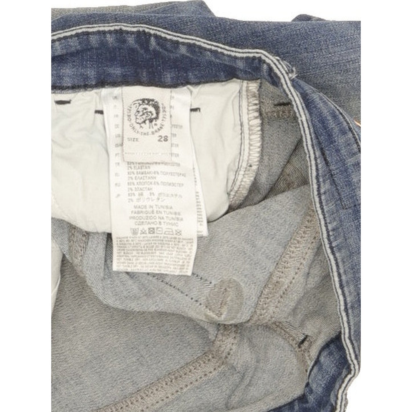 Diesel Slandy Women Blue Skinny Slim Stretch Jeans W28 L27