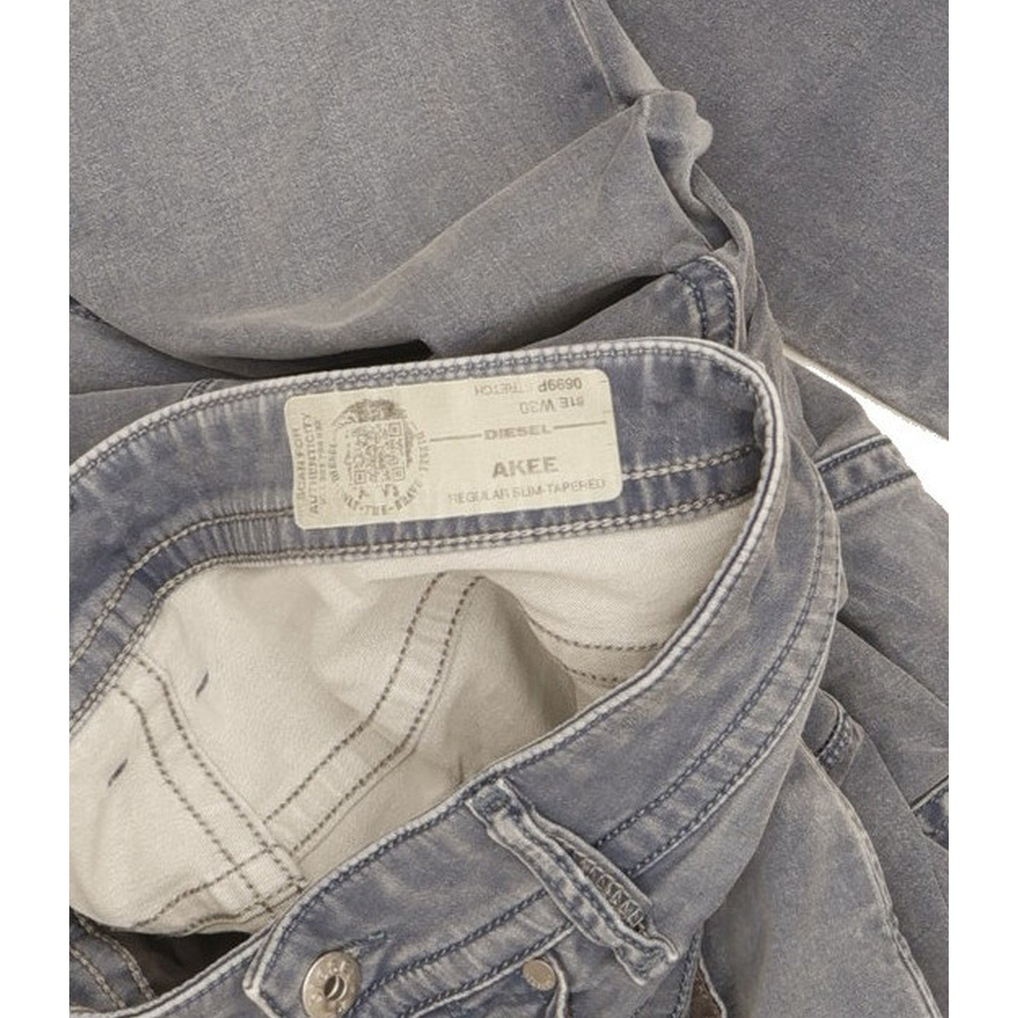 Diesel Akee Men Blue Tapered Slim Stretch Jeans W30 L31