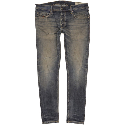 Diesel Tepphar Men Blue Tapered Slim Stretch Jeans W33 L32