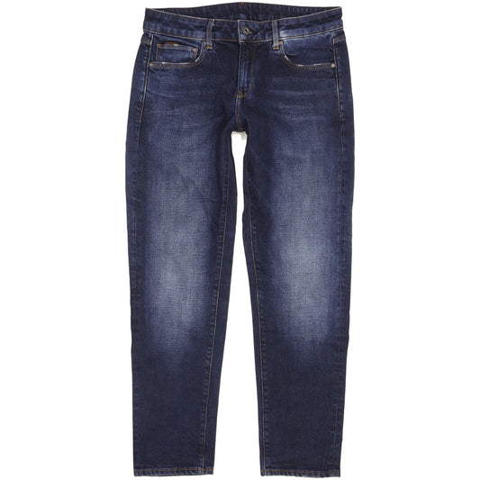 G-Star Kate Women Blue Tapered Relaxed Boyfriend Stretch Jeans W27 L32