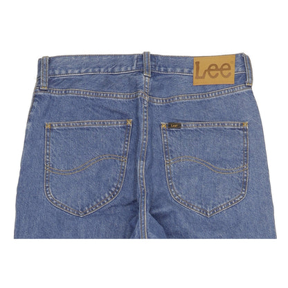Lee Asher Men Blue Straight Loose Stretch Jeans W28 L32