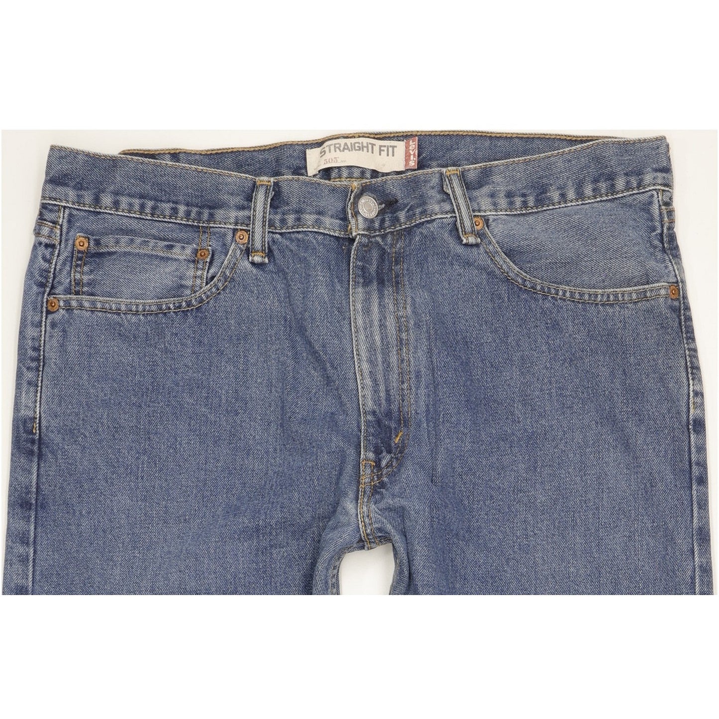 Levi's 505 Men Blue Straight Regular Jeans W36 L32