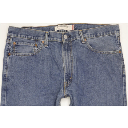 Levi's 505 Men Blue Straight Regular Jeans W36 L32