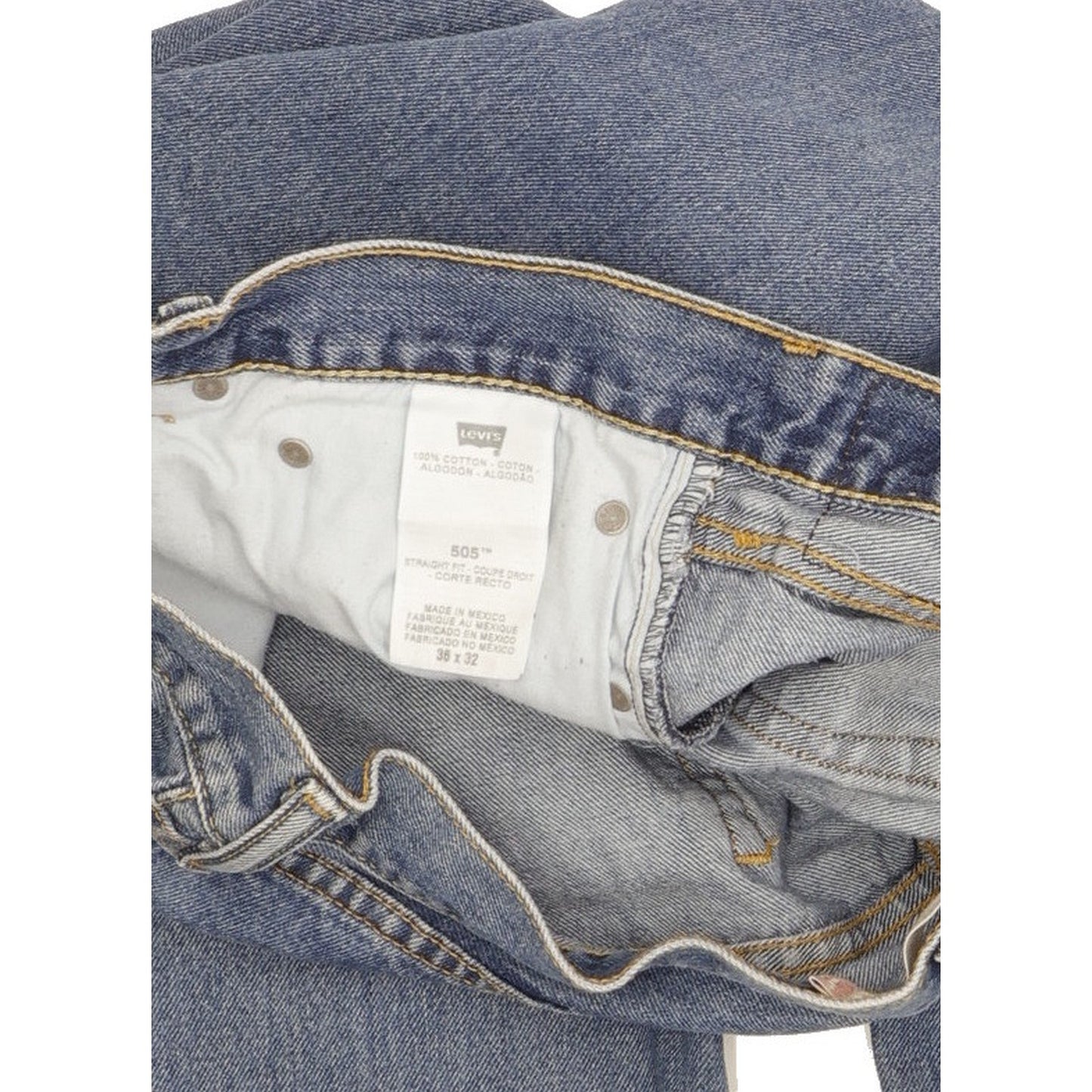 Levi's 505 Men Blue Straight Regular Jeans W36 L32