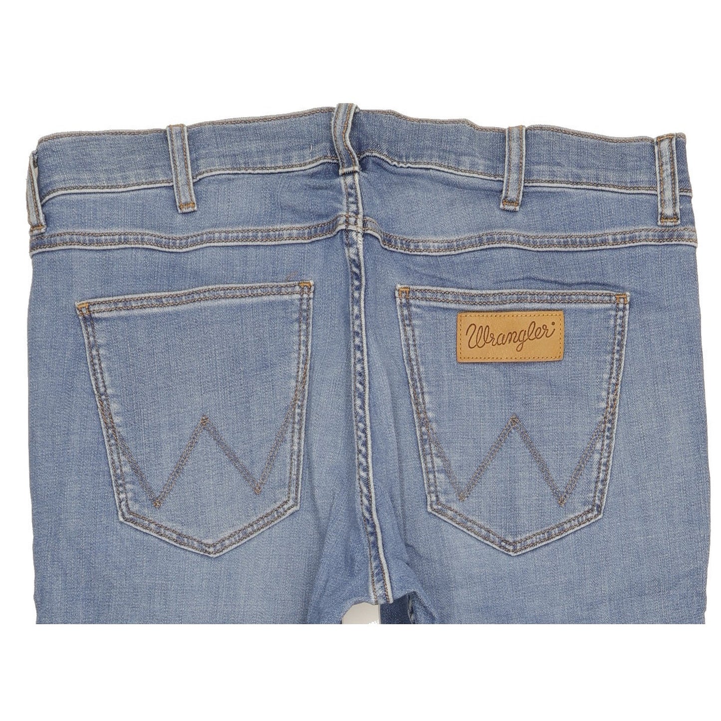Wrangler Greensboro Men Blue Straight Regular Stretch Jeans W34 L30