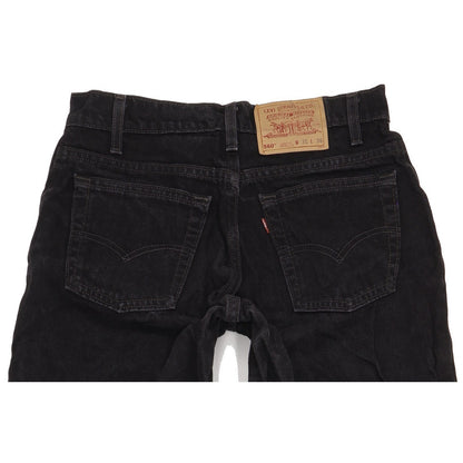 Levi's 560 Made in USA Men Black Tapered Loose Jeans W31 L36