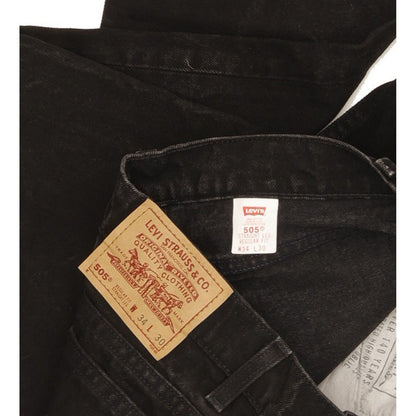 Levi's 505 Made in USA Men Black Straight Regular Jeans W33 L30