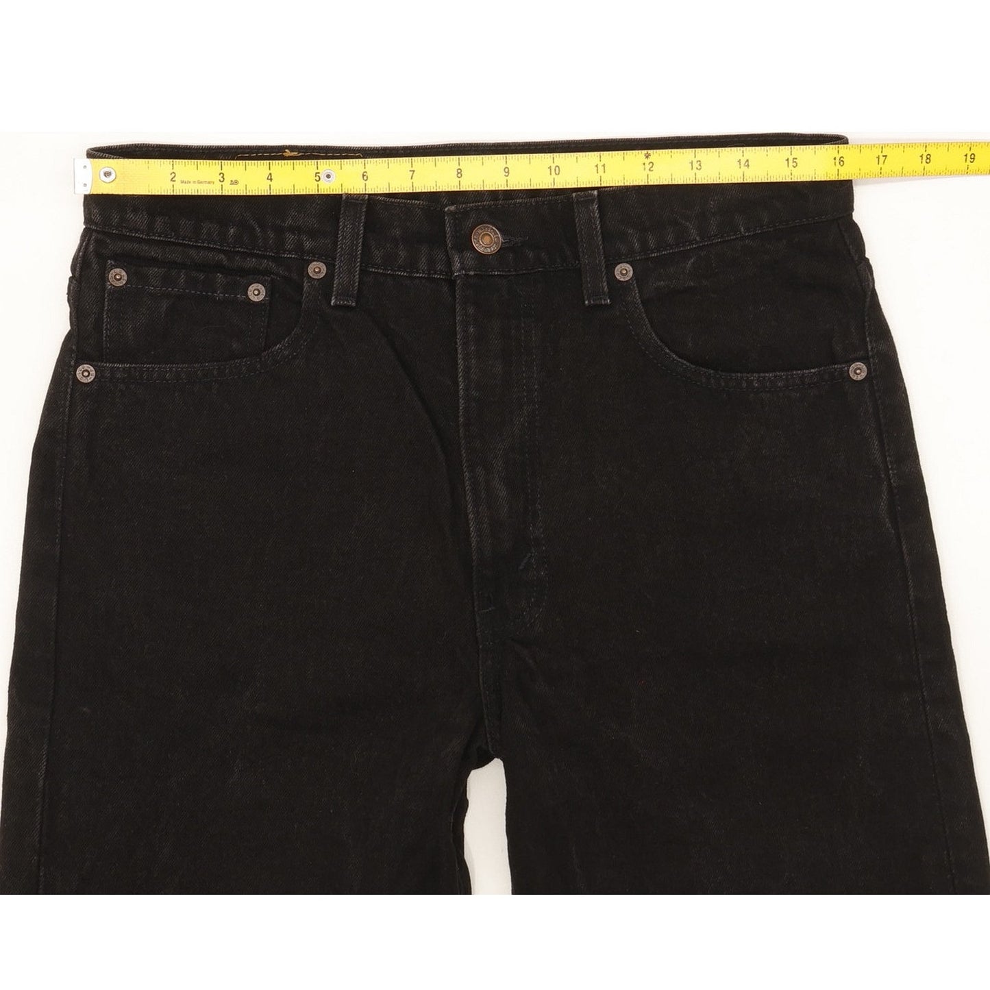 Levi's 505 Made in USA Men Black Straight Regular Jeans W33 L30