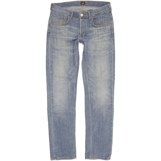 Lee Daren Men Blue Straight Slim Stretch Jeans W32 L32